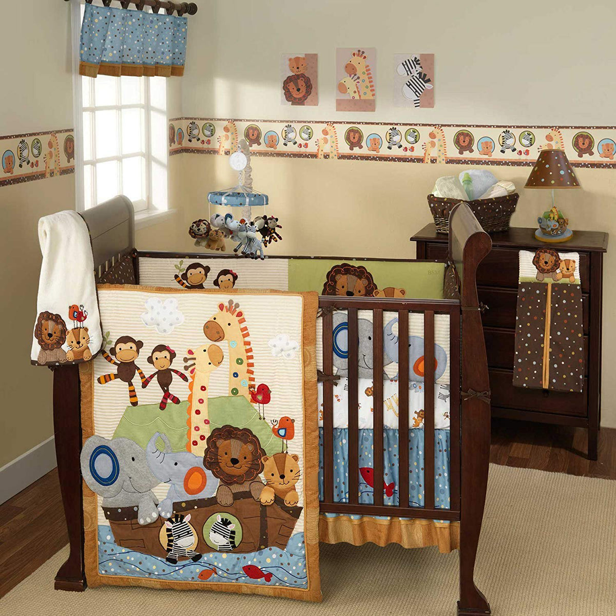 Lambs & Ivy S.S. Noah 5 Piece Bedding Set