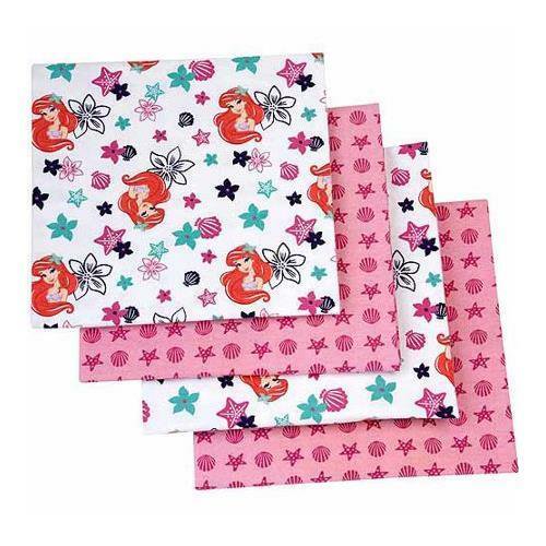 Disney Ariel Sea Treasures Flannel Blanket - 4-Pack