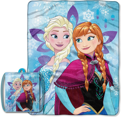 Licensed Character Drawstring Tote and Micro Raschel Throw Blanket Set - Soft, Plush and Comfortable
