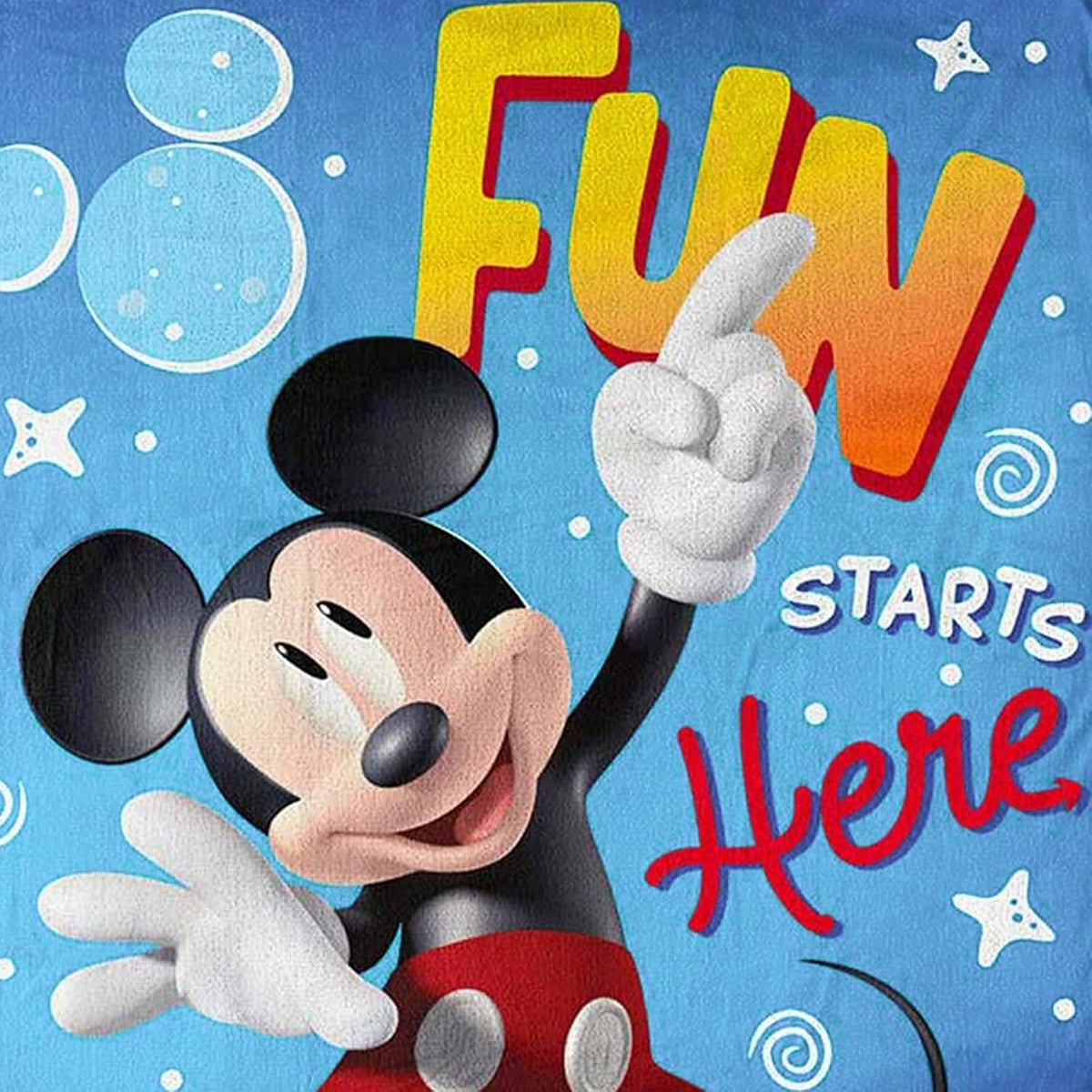 Northwest Mickey Mouse Fun with Mickey Silk Touch Throw Blanket, 46" x, 60"