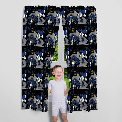 Franco Kids Batman Window Curtains Drapes Set, 82 in x 63 in