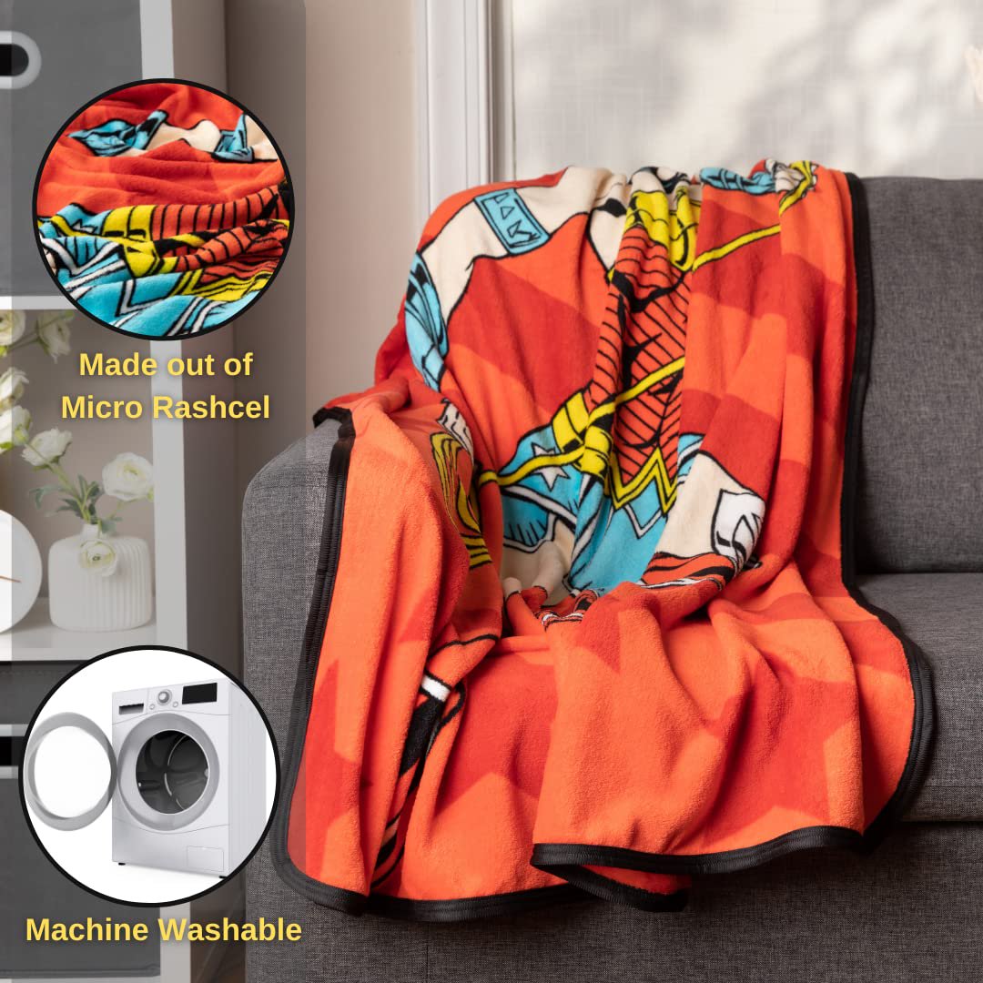 Franco Collectibles Wonder Woman Micro Raschel Throw, 46 in x 60 in