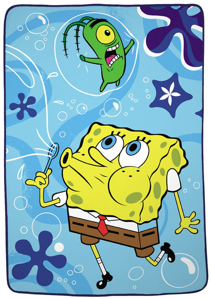 SpongeBob SquarePants Kids Super Plush Blanket, 62” x 90”