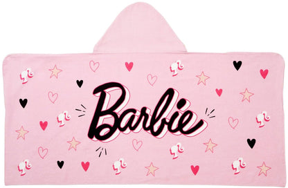 Franco Barbie Bath/Pool/Beach Cotton Hooded Towel Wrap, 24 in x 50 in