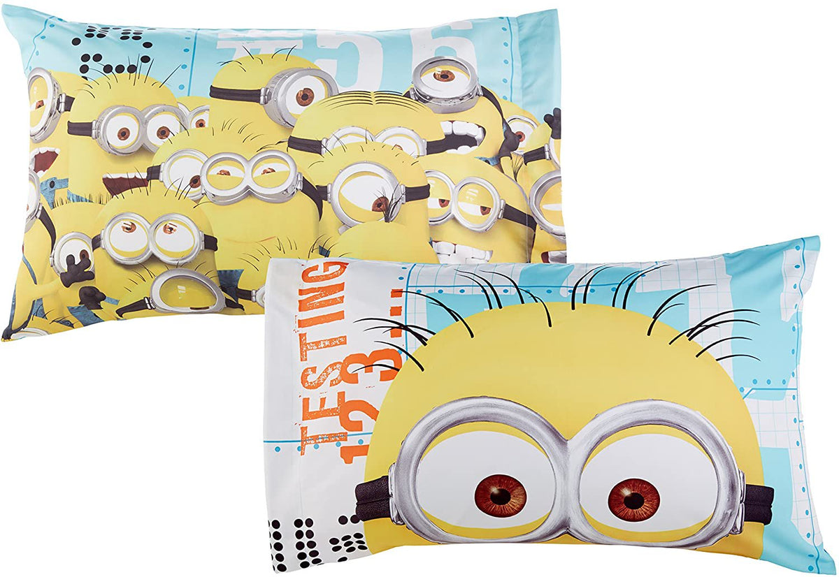 Despicable Me "Testing 123" 3 Piece Cotton Rich Sheet Set twin