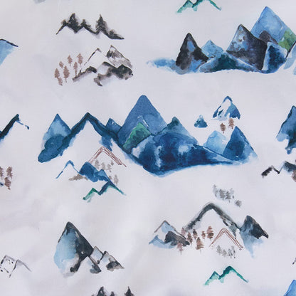 NJ Mountain Watercolor Crib Sheet