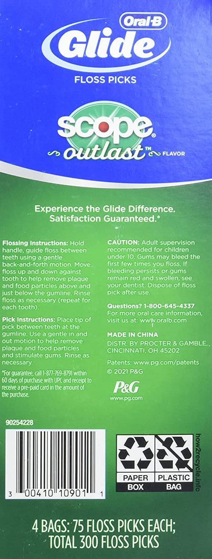 Oral B Complete Glide Floss Picks (300 Count)