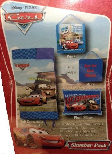 Disney Cars Convertible Slumber Bag, Pillow & Door Hanger
