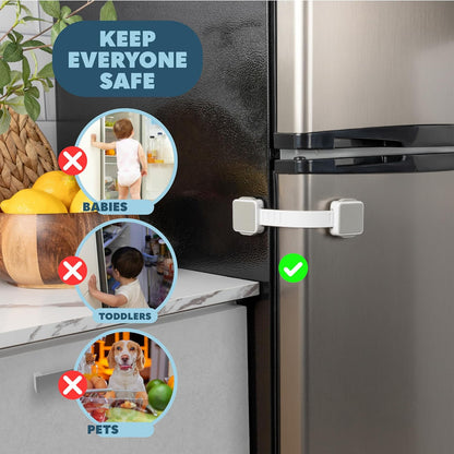 Todays Kids Child Safety Locks 4-Pack, Child Locks for Cabinets and Drawers