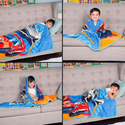 Franco Kids Hot Wheels Micro Raschel Throw Blanket, 46 in x 60 in