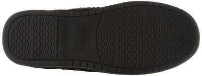 Dearfoams Men's Memory Foam Slipper Microsuede Moc Whipstitch