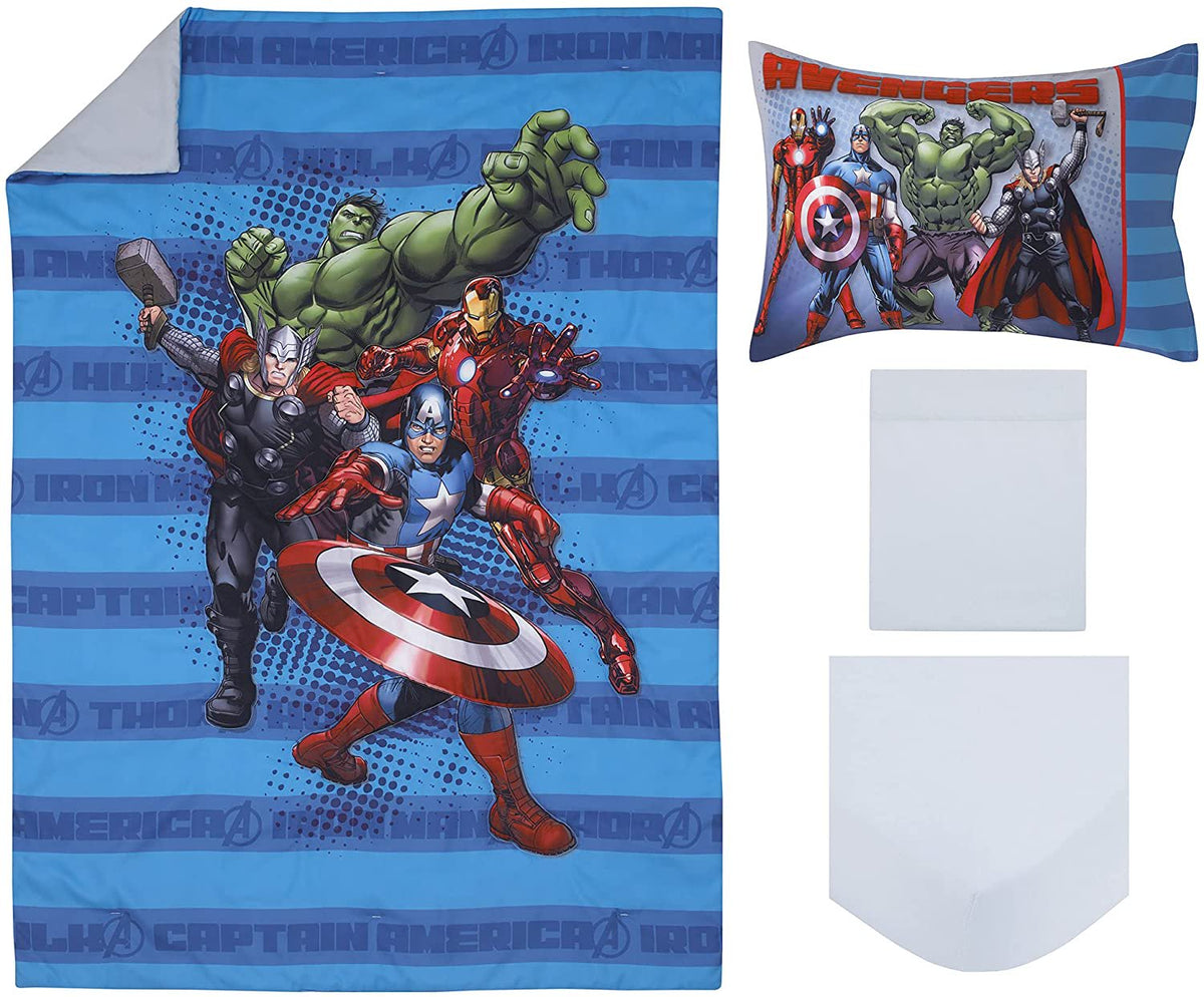 Marvel Spiderman 4 Piece Toddler Bedding Set