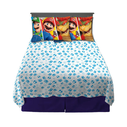 Franco The Super Mario Bros. Movie Full Size Sheet Set (Officially Licensed Product)