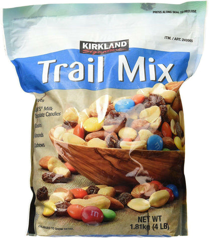 Kirkland Signature Trail Mix, Peanuts, M&M's, Raisins, Almonds, Cashews, 4 Lbs