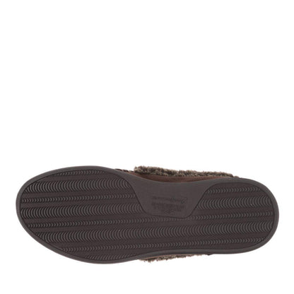 Dearfoams Men's Memory Foam Slipper Microsuede Moc Whipstitch