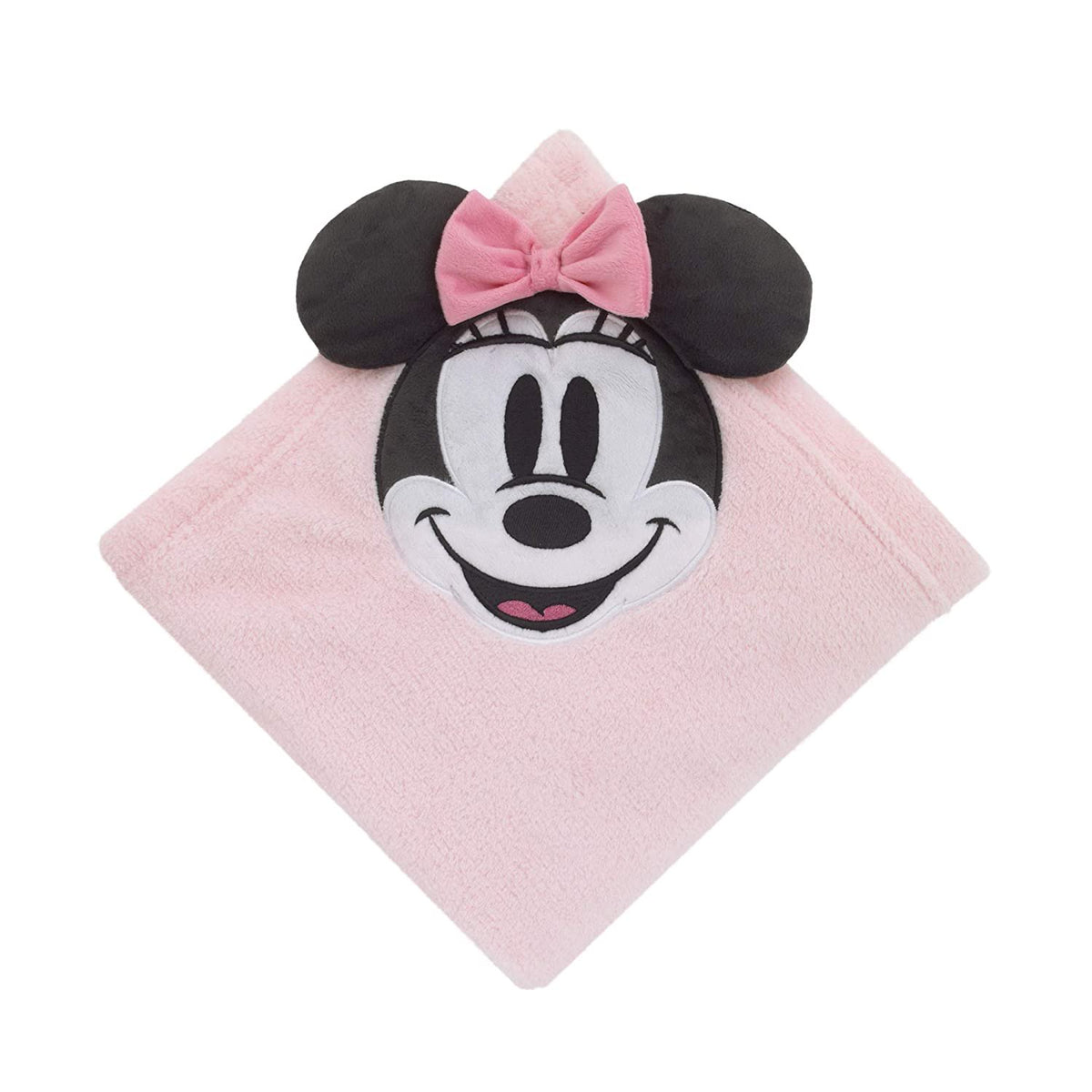 Disney Minnie Mouse Super Soft Baby Blanket with Corner Applique 3D Ears & Bow