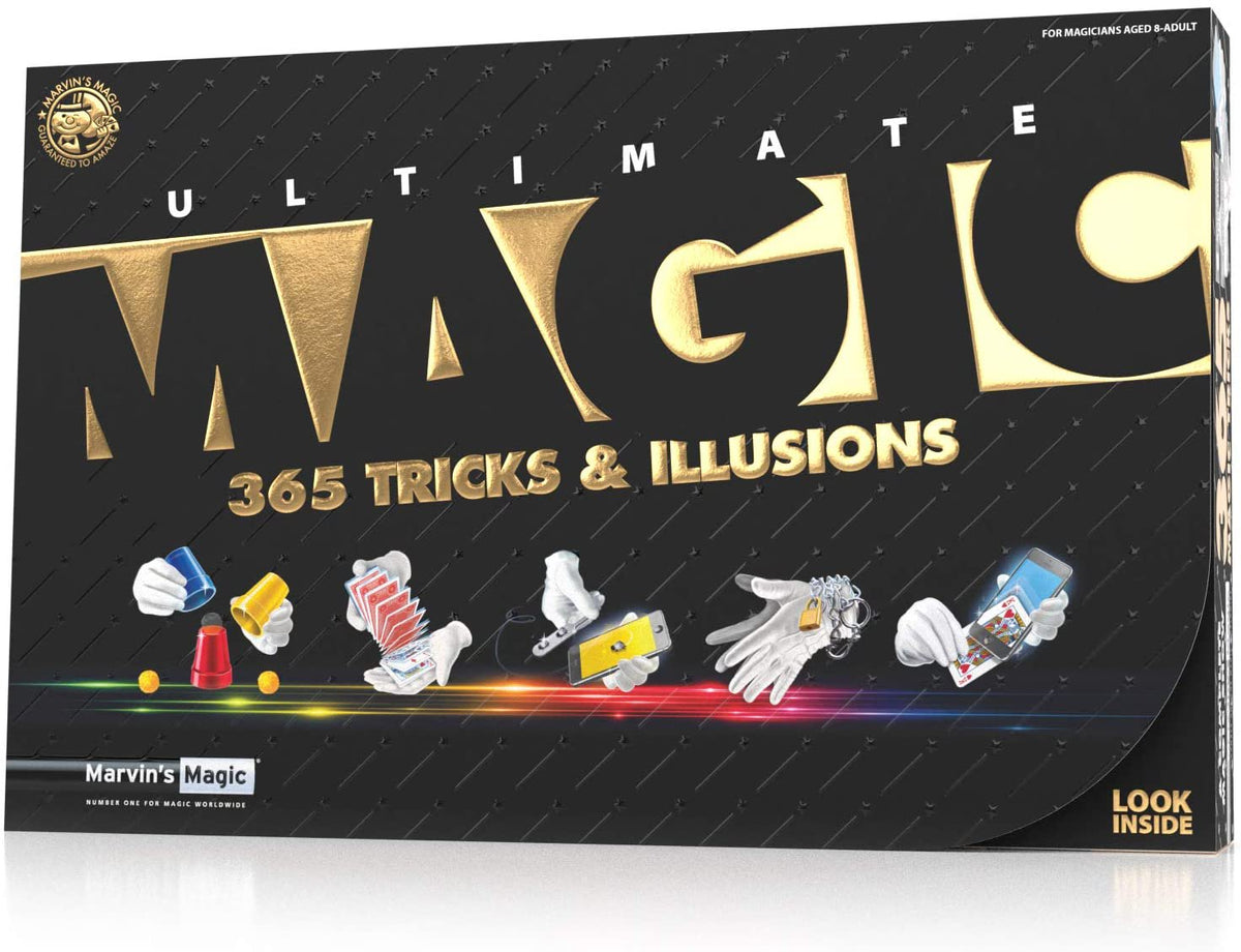 Marvin's Magic - Kids Magic Set - 365 Ultimate Magic Tricks & Illusions | Magic Tricks for Kids | Includes Svengali Cards, Flash Money Trick, Mind Reading Tricks + Much More | Suitable for Age 6+
