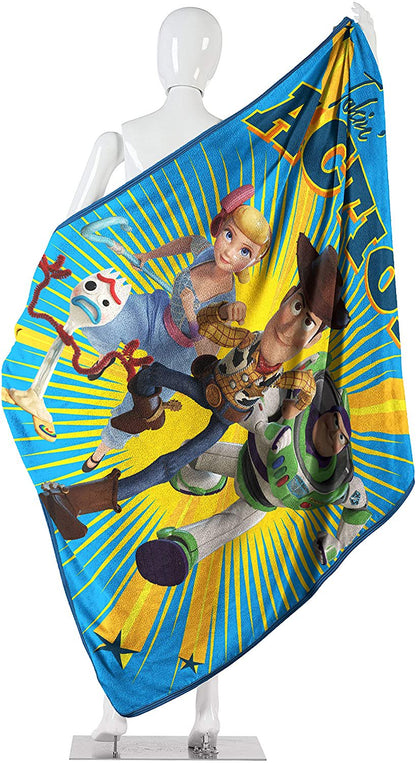 Disney Toy Story Takin Action Micro Raschel Throw Blanket, 46" x 60"