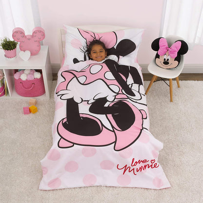 Disney Minnie Mouse - 4 Piece Toddler Bedding Set
