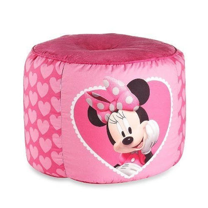 Disney Minnie Mouse Bows Pouf, 12-Inch Ottoman