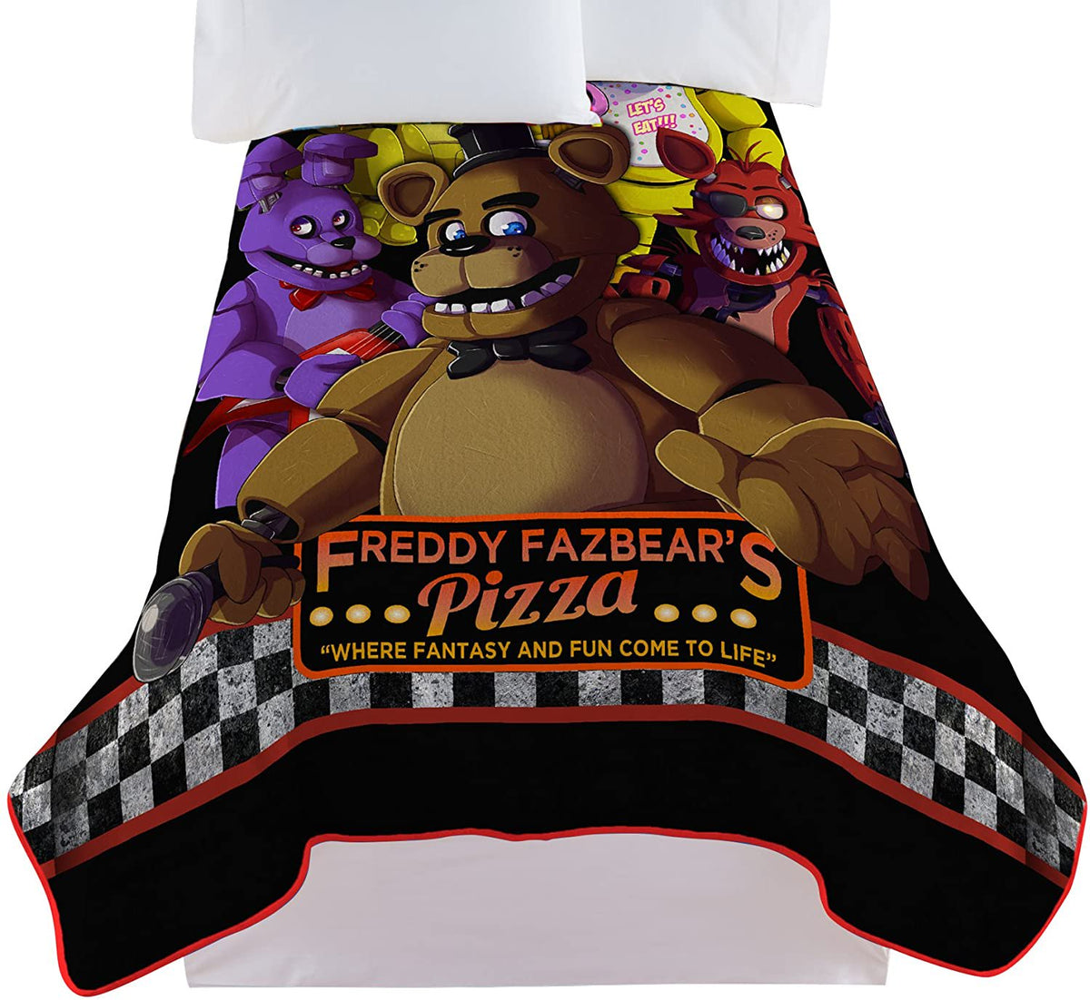 Scott Games Five Nights at Freddy's Fun Pizza Microraschel Blanket