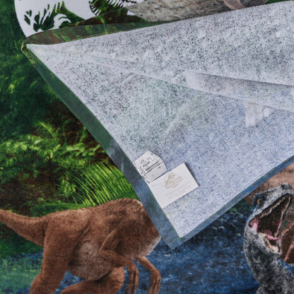 Jurassic World Dominion Blue Velociraptor and Rexy T-Rex Cotton Bath/Pool/Beach Towel, 28" x 58"