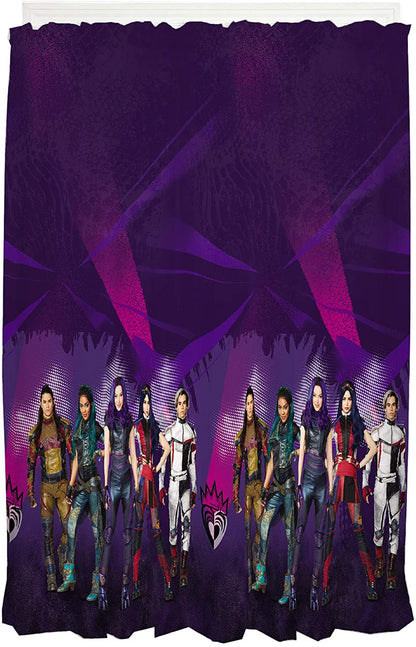 Franco Kids Window Curtain Panels Drapes Set, 82 in x 63 in, Disney Descendants 3
