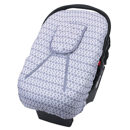 Little Love by NoJo On The Go Baby Car Seat Cover-Up, Gray/White