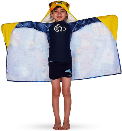 Lego Movie 2 Cotton Hooded Towel Wrap, 24” x 50”
