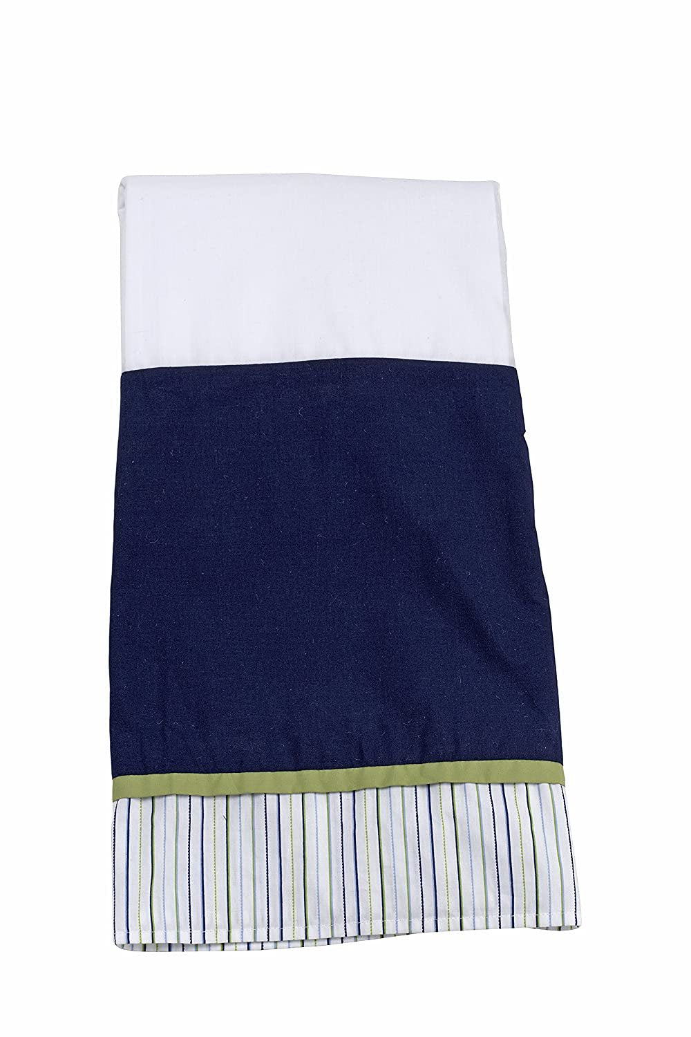 Nautica Kids Zachary 7-Piece Patchwork Sailboats Nursery Crib Bedding Set, Navy/Sage/Light Blue/White