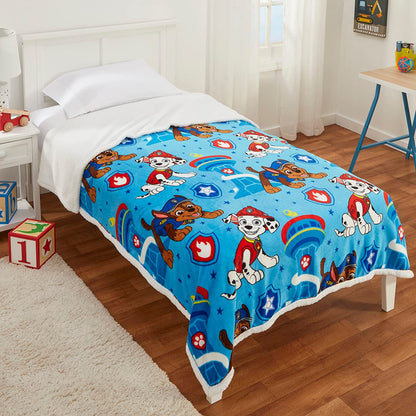 Franco Paw Patrol Soft Premium Plush Sherpa Blanket Throw, 60 in x 90 in