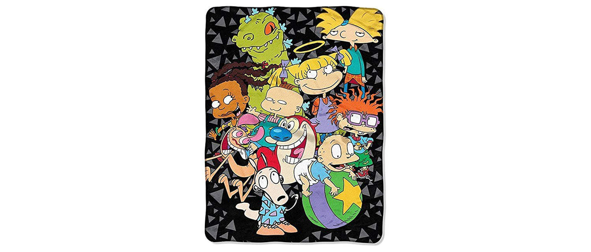 UPD The Northwest Company Nickelodeon Rewind The Spin Room Micro Raschel Throw (46"x60"), Multicolor