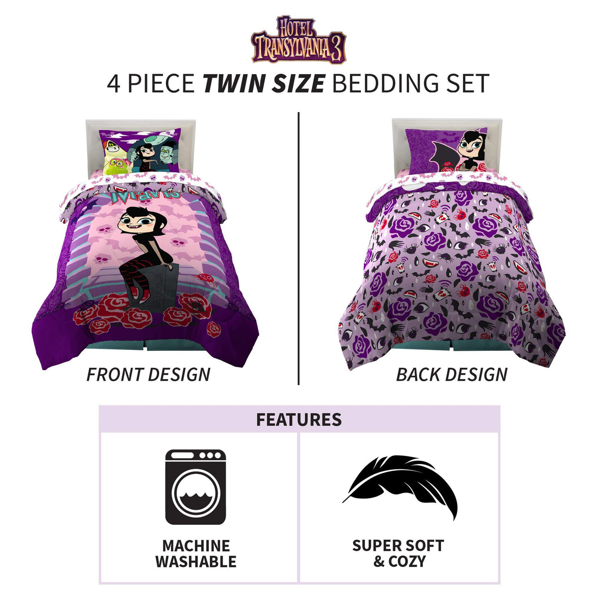 Franco Kids Bedding Hotel Transylvania Twin Comforter and Sheet Set