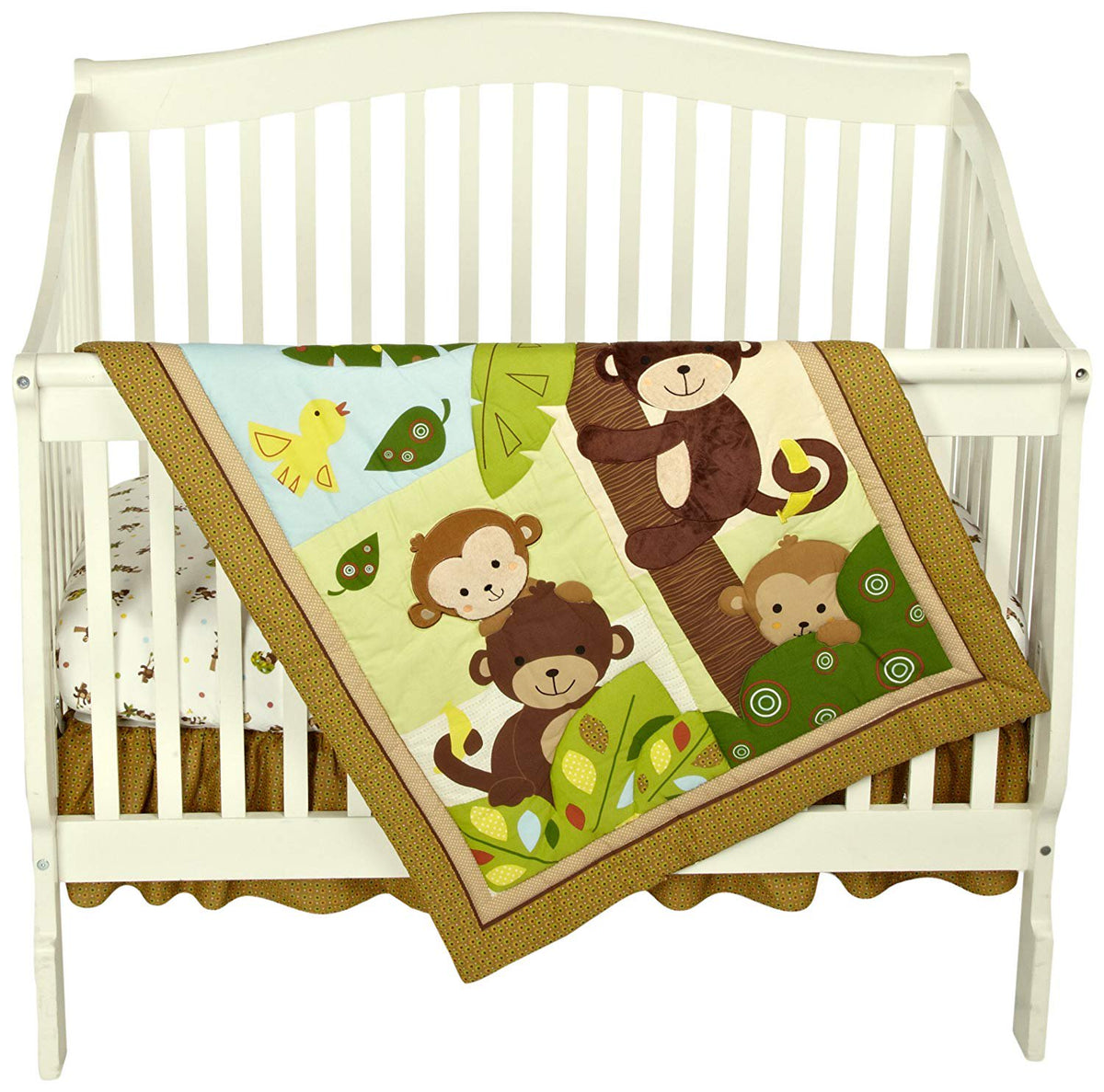 Bedtime Originals 3 Piece Bedding Set, Curly Tails