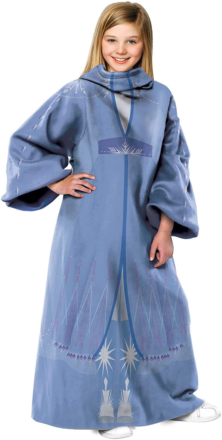 Northwest Disney's Frozen 2 Elsa Gown Comfy Kids Blanket w/Sleeves 48'' x 48''