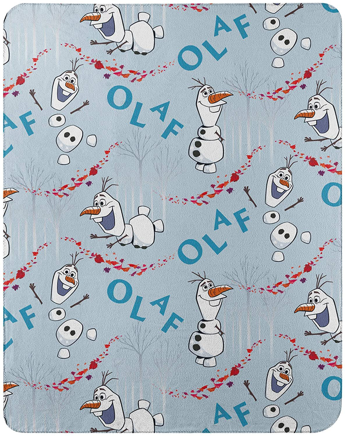 Disney Frozen 2, "Olaf Knows" Character Shaped Pillow & Fleece Throw Blanket Set, 40" x 50"