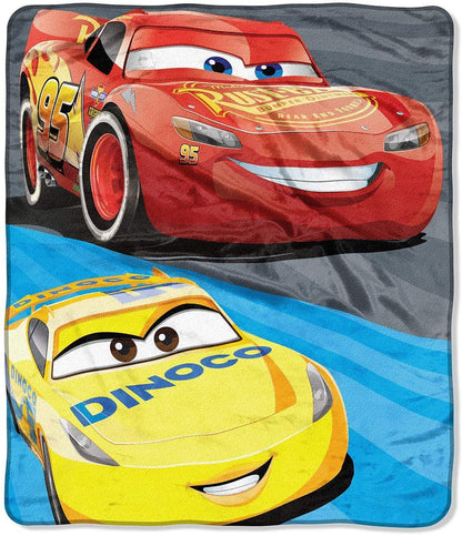 Disney Cars 3 “Fast Partners” Double-Sided Cloud Throw, 60”x 70”