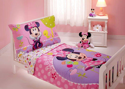 Disney Minnie Mouse 4 Piece Toddler Bedding Set