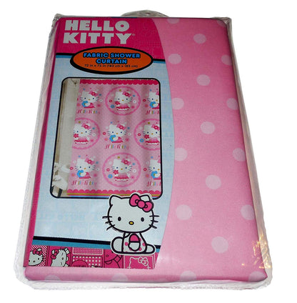Hello Kitty Fabric Shower Curtain By Sanrio