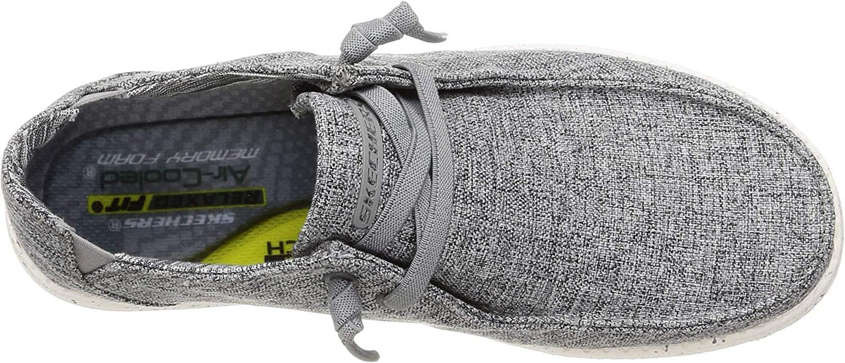 Skechers Melson Mens Relaxed Fit Slip-on Loafers - Chad Grey