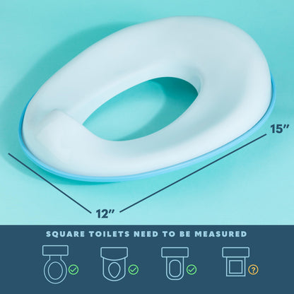 Todays Kids Toddler Potty Training Seat - Toddler Toilet Seat Attachment for Boys & Girls w/Splash Guard, Non-Slip Grip for Secure Fit, Fits Standard Round & Oval Toilets, Storage Hook Included