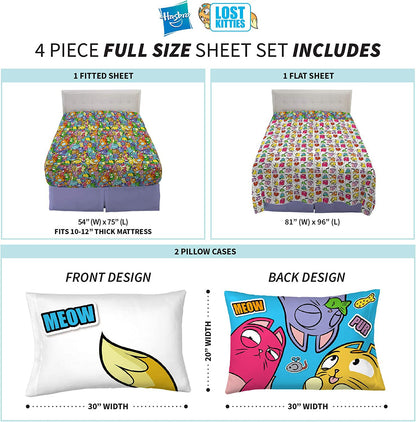 Franco Kids Bedding Hasbro Lost Kitties Full Sheet Set