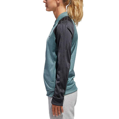 adidas Womenâ€™s Embossed Print Track Jackets Full-Zip Climalite Jacket