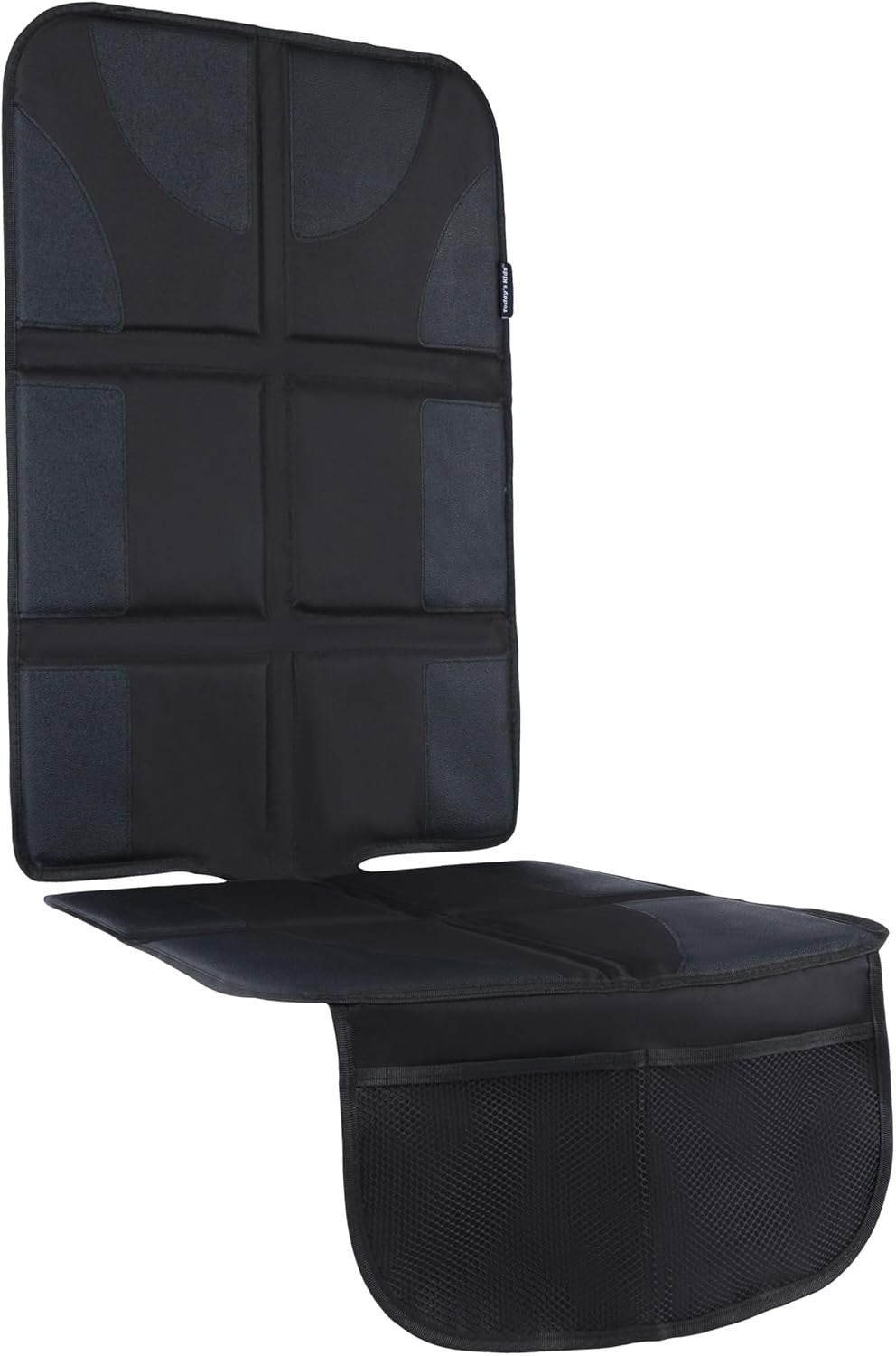 Todays Kids Car Seat Protector for Child Car Seat - Waterproof Car Seat Protector with Thick Padding, Seat Protector Under Baby Car Seat with 2 Pockets - Universal Car Seat Pad & Car Seat Mat - Black