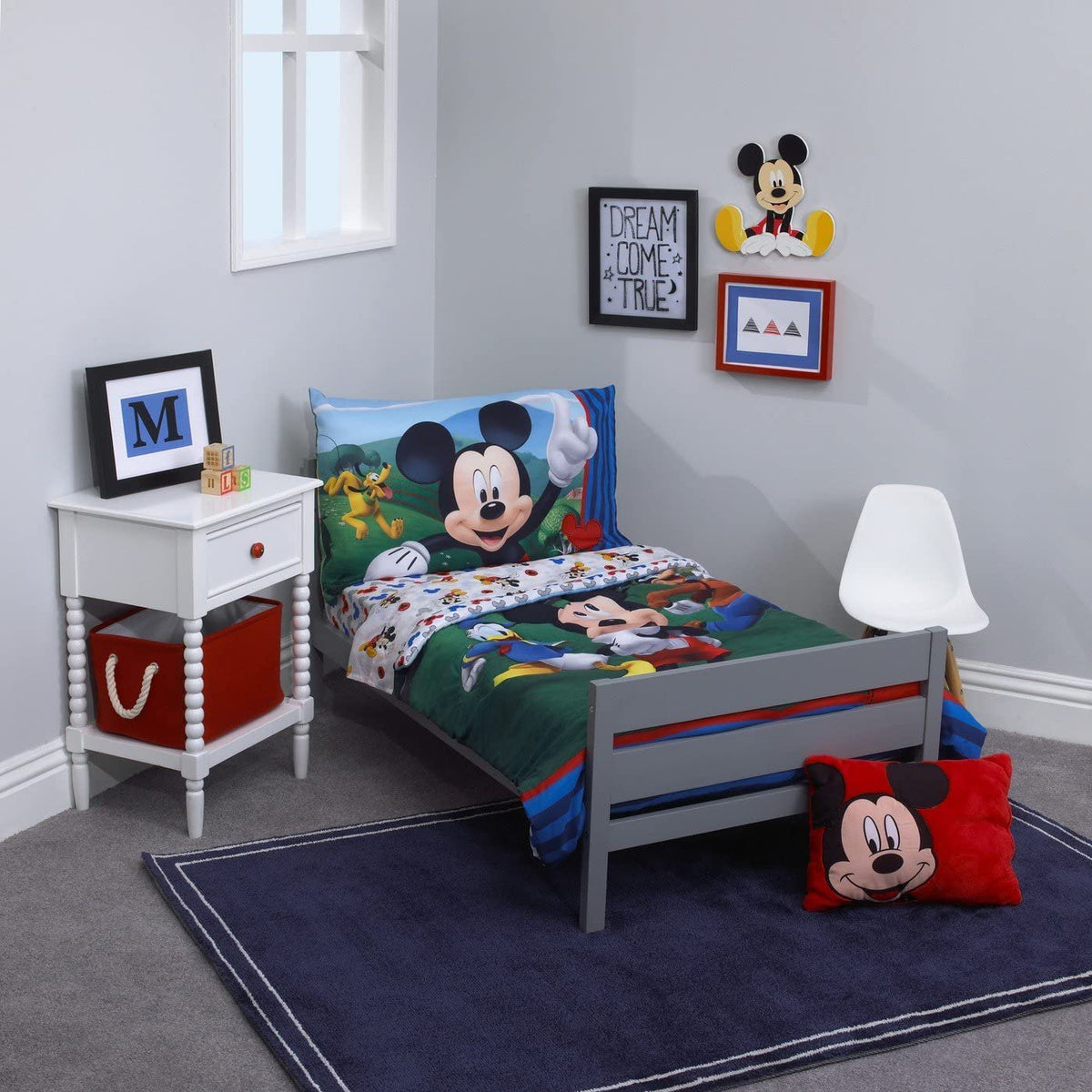 Disney Mickey Mouse 4 Pieces Toddler Bedding Set