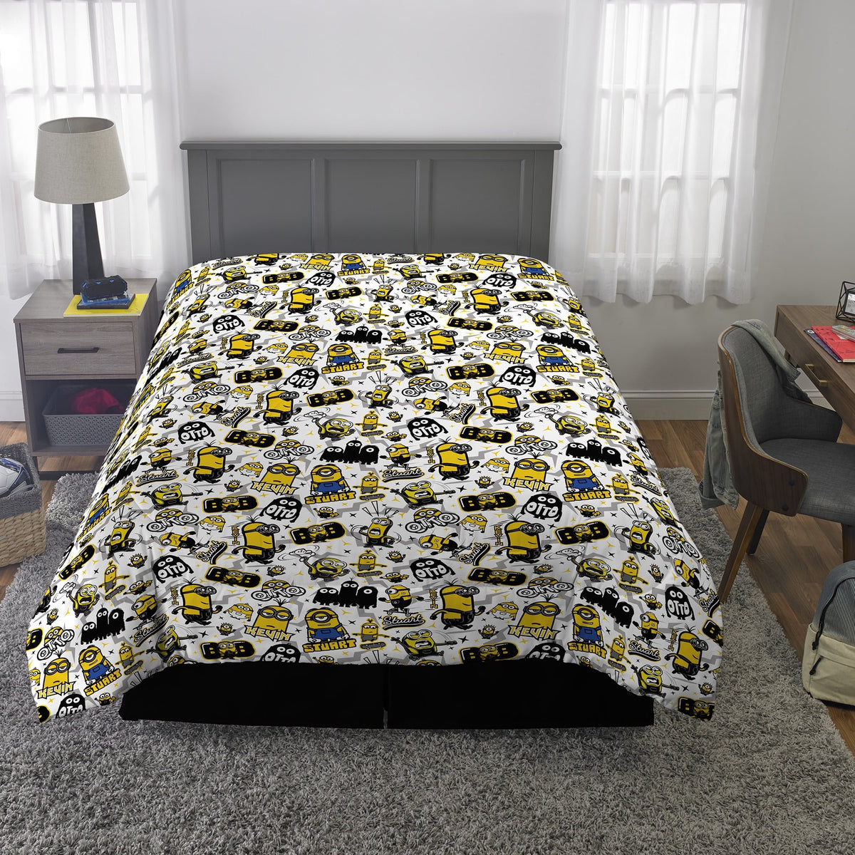 Franco Minions Kids Comforter and Sham, 2-Piece Set, Twin/Full