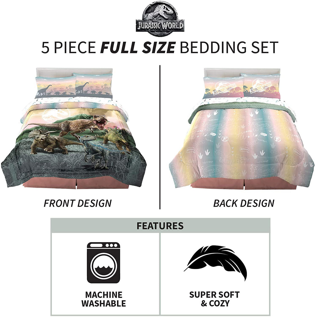 Franco Kids Bedding Super Soft Microfiber Comforter and Sheet Set