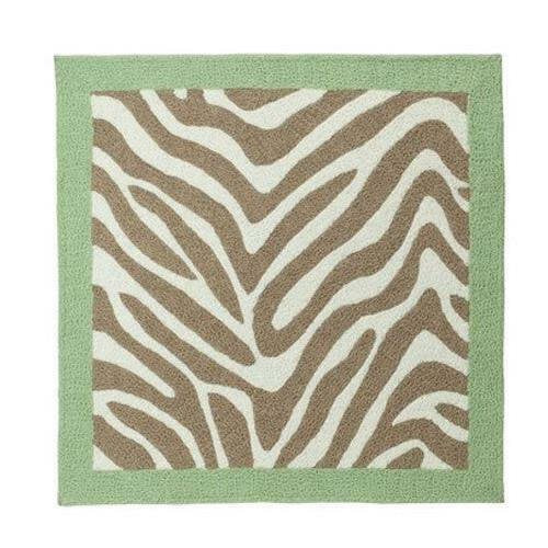 Madagascar Zebra Stripe Nursery Rug - 36" X 36"