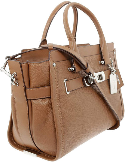 Coach Swagger Carryall Beige Pebble Leather Ladies Handbag 34408SVSD
