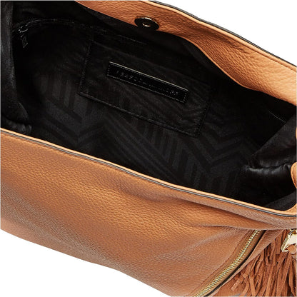 Rebecca Minkoff Fringe Moto Hobo Shoulder Bag, Butter Rum